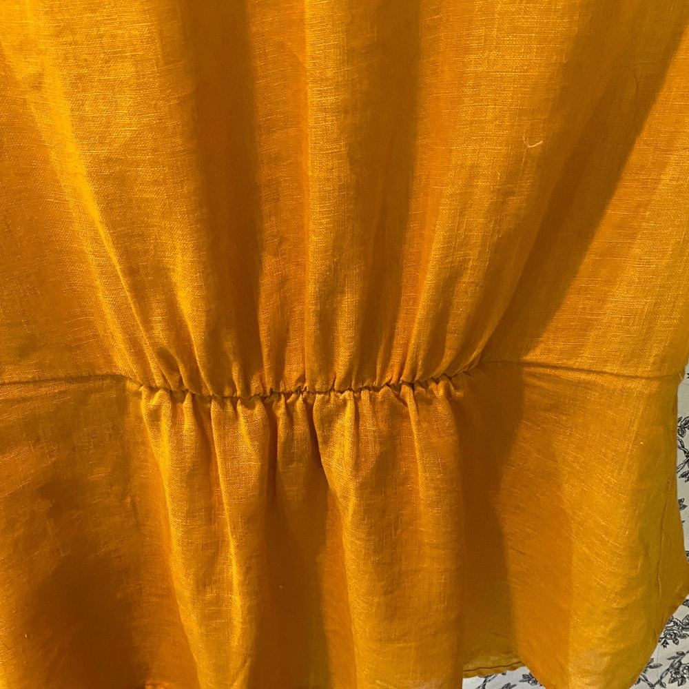 Cotton/Linen Old Navy Wrap Blouse - Picture 3 of 6